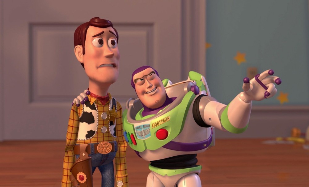 Woody and Buzz Everywhere Meme Template