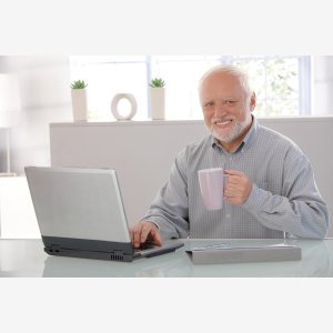 Hide The Pain Harold Maurice meme template