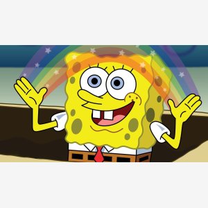 Spongebob Square Pants Bob L éponge Rainbow meme template