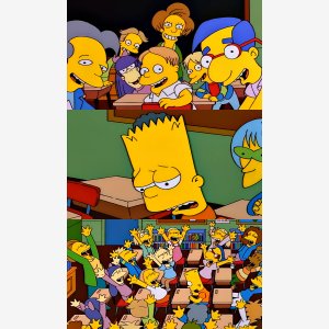 The Simpsons meme template