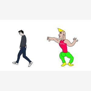 Virgin Vs Chad meme template