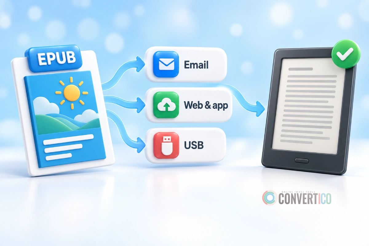 How to Send EPUB to Kindle - Email, App, Web and USB (2026)