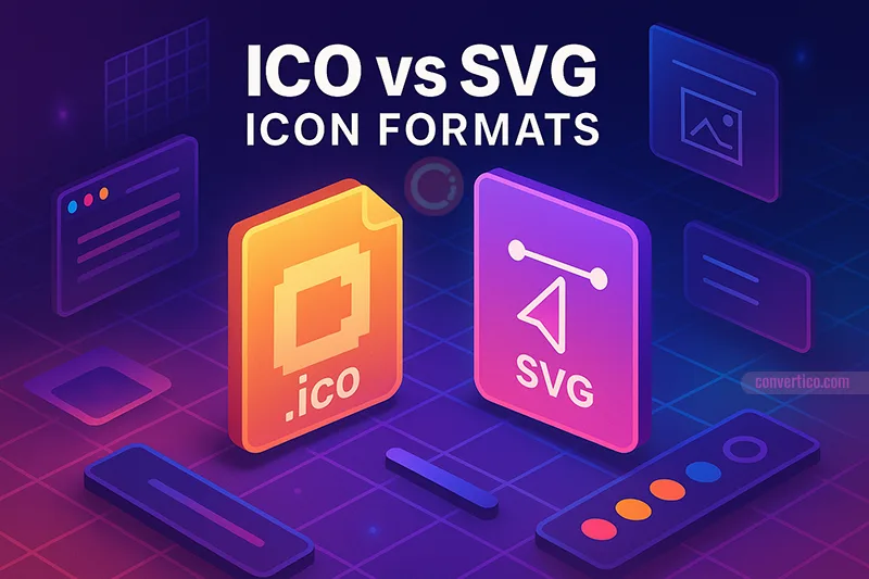 ICO vs SVG Icon Format Comparison