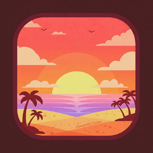 sunset-icon-style-heic.heic - Sample HEIC File
