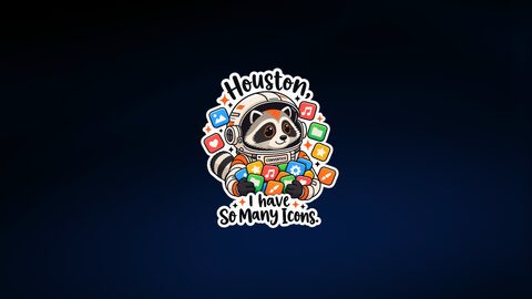 Sample HEIF image: Full HD 1920x1080 raccoon icons