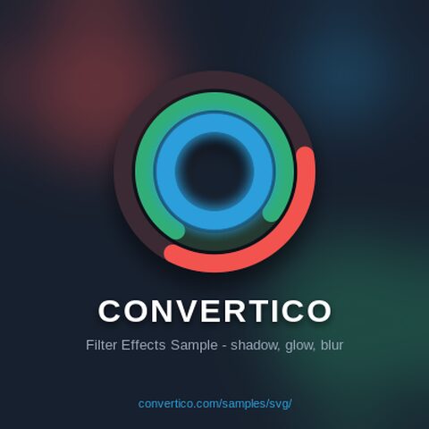Sample SVG image: Drop shadow filter