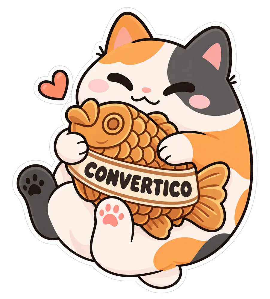 Sample WEBP image: Transparent calico cat sticker