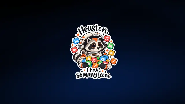 Houston, I Have So Many Icons 4K wallpaper - Space, Funny, Cute