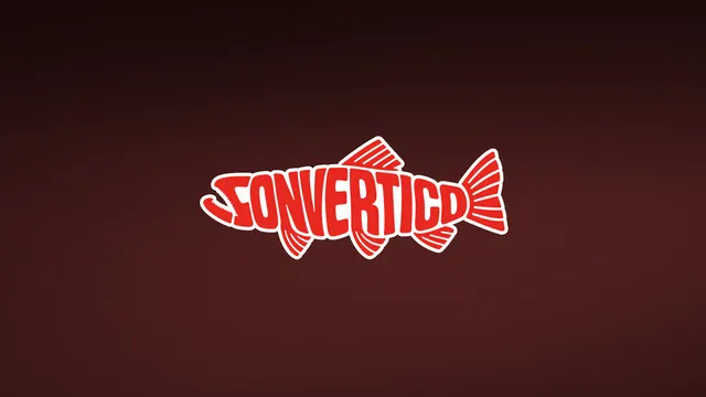 Red Typographic Fish 4K wallpaper - Typography, Animals, Red