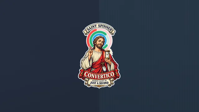 The Saint Spinner 4K wallpaper - Funny, Retro, Blue